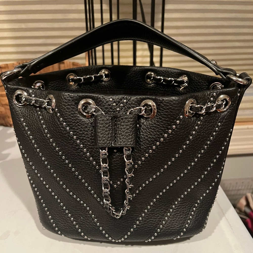 Black leather purse!